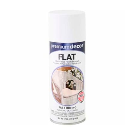 General Paint Spray Paint, White, Flat, 12 oz 792237
